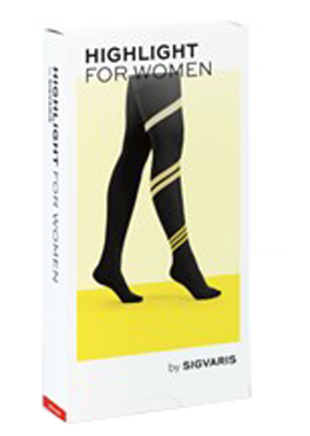 SIGVARIS HIGHLIGHT WOMEN COLLANT NORMALE PUNTA CHIUSA BLACK S - Farmapanda Srl
