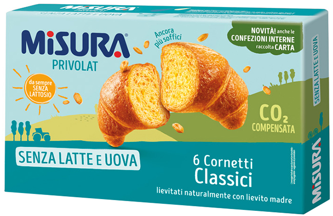 MISURA CORNETTI PRIVOLAT CLASSICO SENZA OLIO DI PALMA 240 G - Farmapanda Srl