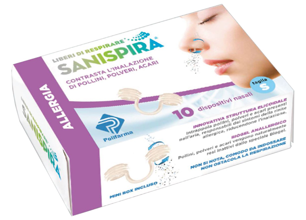 SANISPIRA ALLERGIA DISPOSITIVO NASALE 10 PEZZI TAGLIA L - Farmapanda Srl