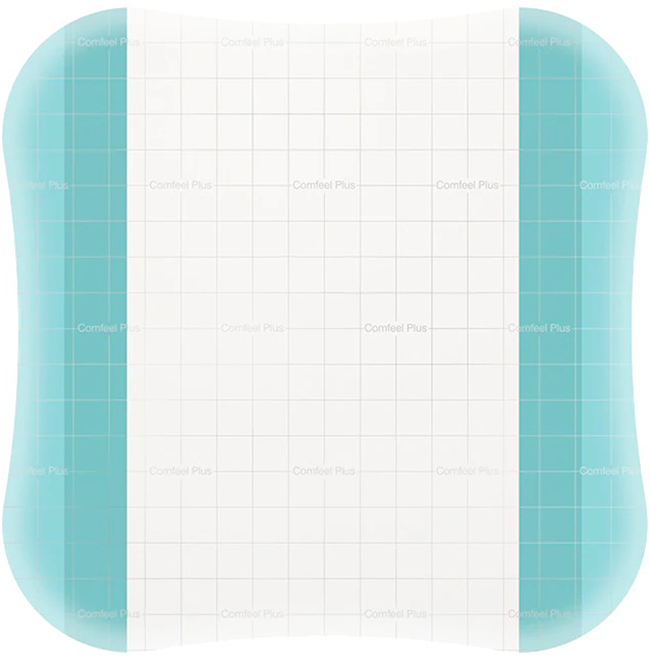 MEDICAZIONE SPECIALE ATTIVA TRASPARENTE CON IDROCOLLOIDE COMFEEL PLUS 20X20 CM 5 PEZZI - Farmapanda Srl