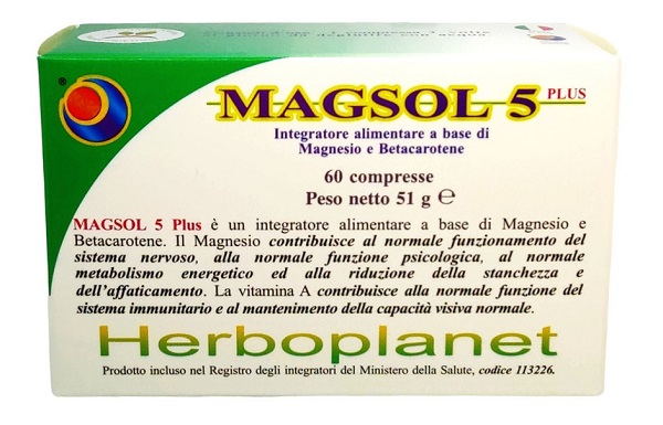MAGSOL 5 PLUS 60 COMPRESSE - Farmapanda Srl