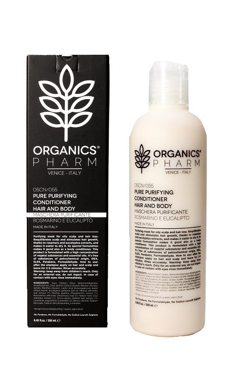ORGANICS PHARM PURE PURIFYING CONDITIONER HAIR AND BODY 250 ML - Farmapanda Srl