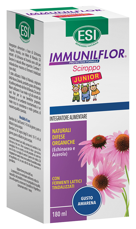 ESI IMMUNILFLOR SCIROPPO JUNIOR 180 ML - Farmapanda Srl