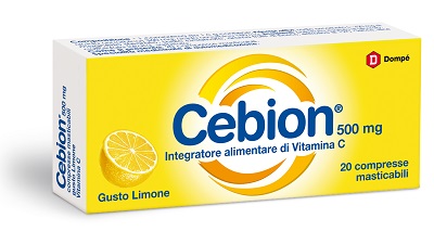 CEBION MASTICABILE LIMONE VITAMINA C 500 MG 20 COMPRESSE - Farmapanda Srl