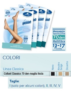 SAUBER COLLANT 70 DENARI MAGLIA LISCIA NERO 5 LINEA CLASSICA - Farmapanda Srl