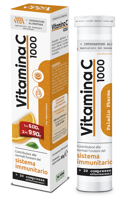 SANAVITA VITAMINA C 20 COMPRESSE EFFERVESCENTI - Farmapanda Srl