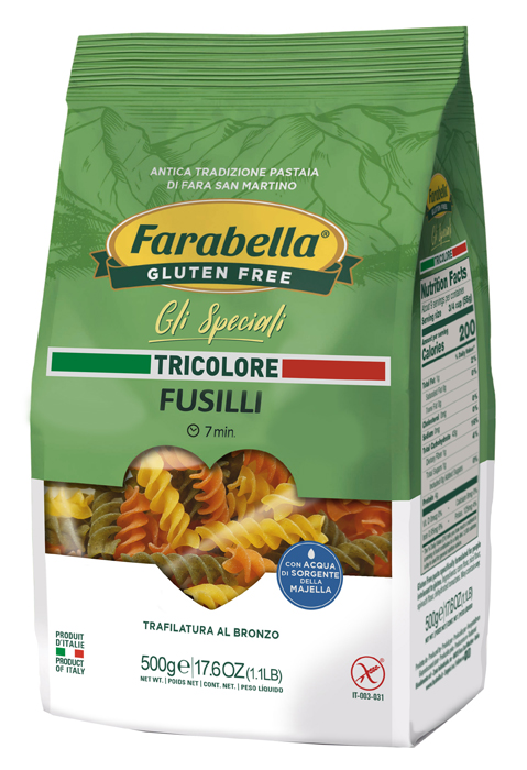 FARABELLA FUSILLI TRICOLORE 500 G - Farmapanda Srl