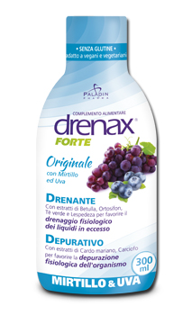 DRENAX FORTE ORIGINALE CON MIRTILLO E UVA 300 ML - Farmapanda Srl