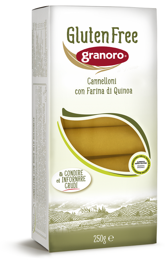 GLUTEN FREE GRANORO CANNELLONI CON QUINOA 250 G - Farmapanda Srl