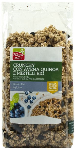 CRUNCHY CON AVENA QUINOA E MIRTILLI - Farmapanda Srl