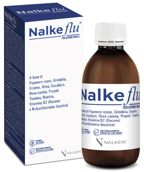 NALKEFLU SOLUZIONE ORALE 200 ML + 1  BUSTINA DA 2,5 G - Farmapanda Srl