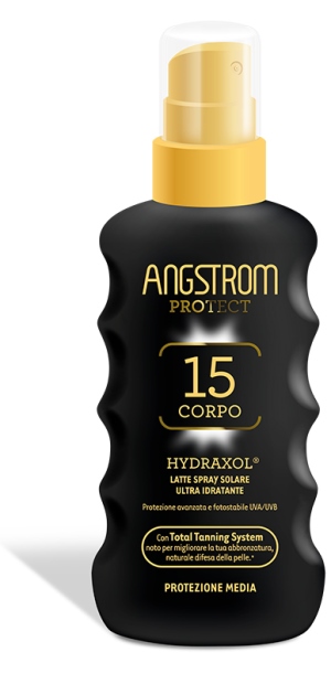 ANGSTROM PROTECT HYDRAXOL LATTE SPRAY SOLARE PROTEZIONE 15 175 ML - Farmapanda Srl