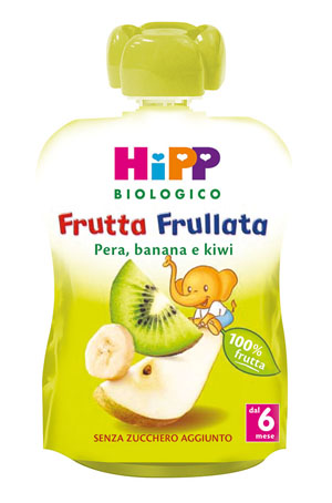 HIPP BIO FRUTTA FRULLATA PERA BANANA KIWI 90 G - Farmapanda Srl