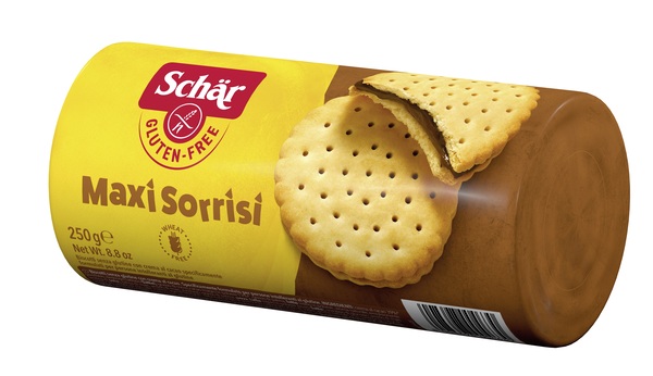 SCHAR MAXI SORRISI BISCOTTI CON CREMA AL CACAO 250 G - Farmapanda Srl