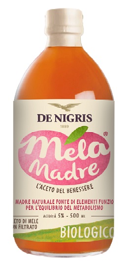 MELA MADRE ACETO MELE BIOLOGICO NON FILTRATO E NON PASTORIZZATO 500 ML - Farmapanda Srl