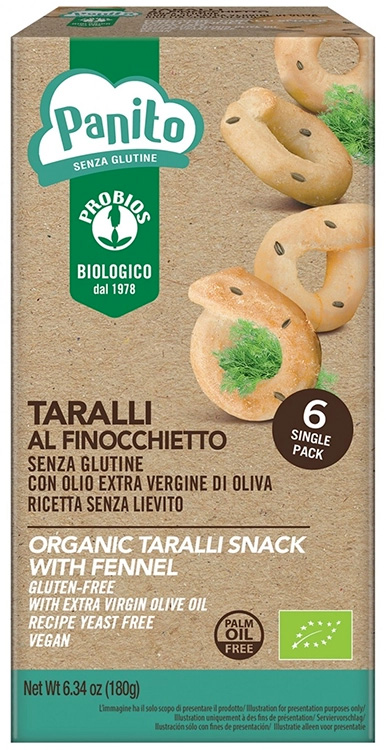 PANITO TARALLI AL FINOCCHIETTO 180 G - Farmapanda Srl