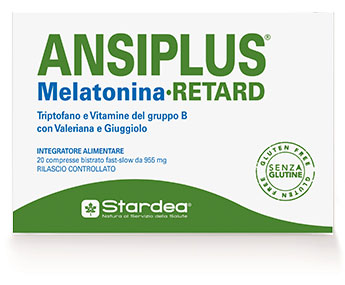 ANSIPLUS RETARD MELATONINA 20 COMPRESSE BISTRATO FAST SLOW 955 MG - Farmapanda Srl