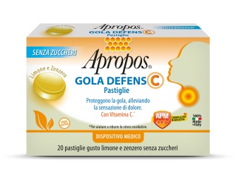 APROPOS GOLA DEFENS C LIMONE/ZENZERO 20 PASTIGLIE - Farmapanda Srl