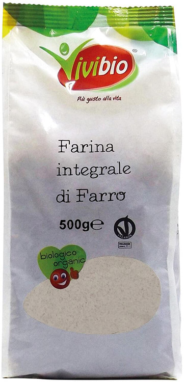 FARINA DI FARRO INTEGRALE VIVIBIO 500 G - Farmapanda Srl