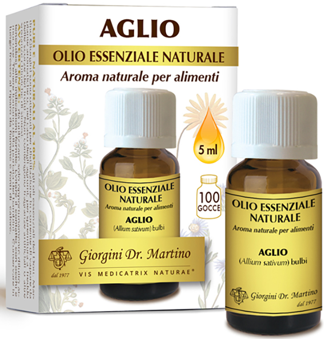 AGLIO OLIO ESSENZIALE NATURALE 5 ML - Farmapanda Srl