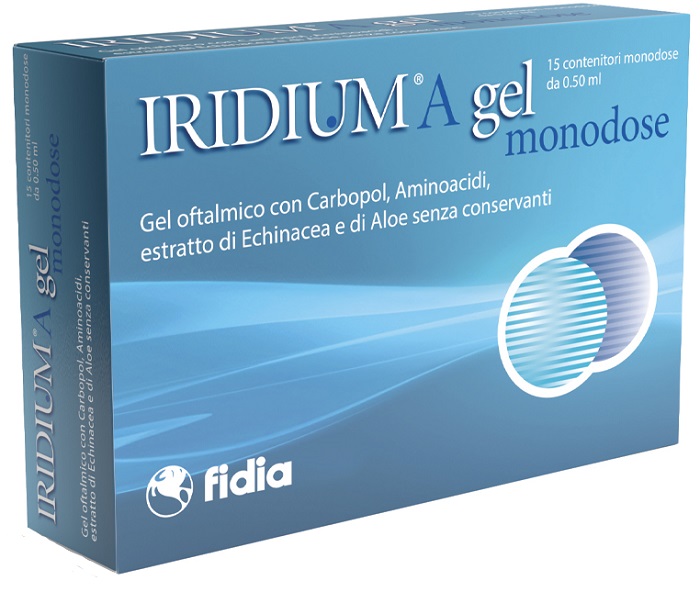IRIDIUM A GEL OFTALMICO MONODOSE 15 CONTENITORI DA 0,50 ML - Farmapanda Srl