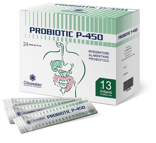 PROBIOTIC P-450 24 STICK MONODOSE 10 ML - Farmapanda Srl