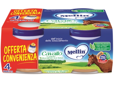 MELLIN OMOGENEIZZATO CAVALLO 4 X 80 G - Farmapanda Srl