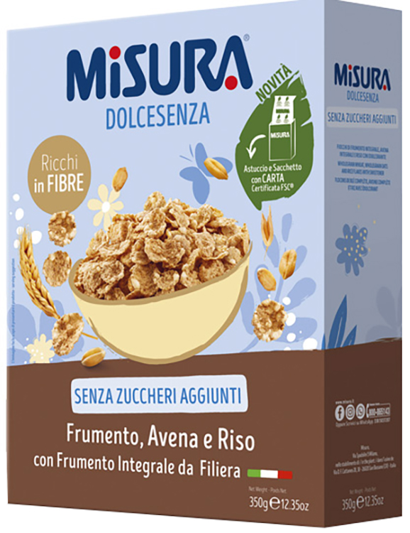 MISURA FIOCCHI DOLCE SENZA INTEGRALI 350 G - Farmapanda Srl