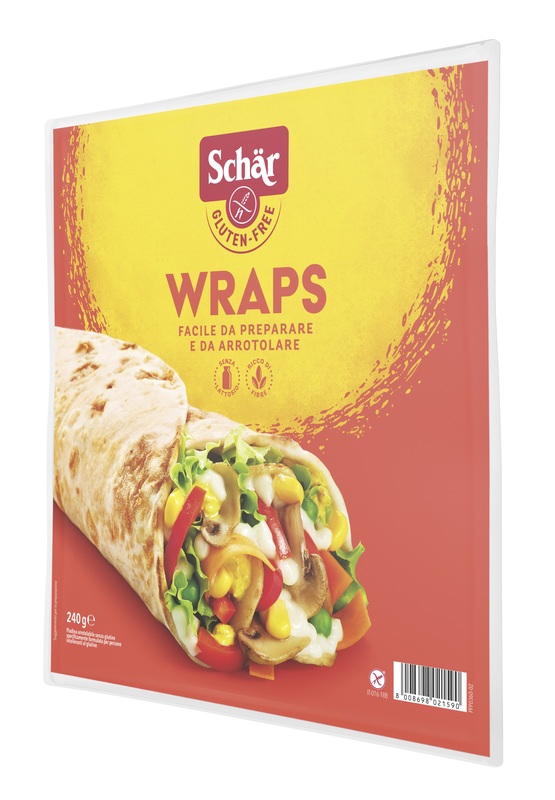 SCHAR WRAPS PIADINA ARROTOLABILE SENZA LATTOSIO 240 G - Farmapanda Srl