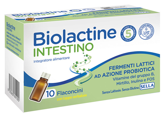 BIOLACTINE INTESTINO 5MLD 10 FLACONCINI 9 ML - Farmapanda Srl