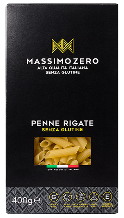 MASSIMO ZERO PENNE RIGATE 400 G - Farmapanda Srl