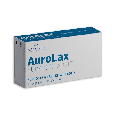 SUPPOSTE AUROLAX GLICEROLO 2500 MG 18 SUPPOSTE - Farmapanda Srl