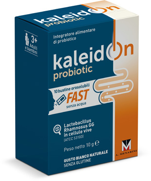 KALEIDON PROBIOTIC FAST BIANCO NATURALE 10 BUSTE OROSOLUBILI - Farmapanda Srl