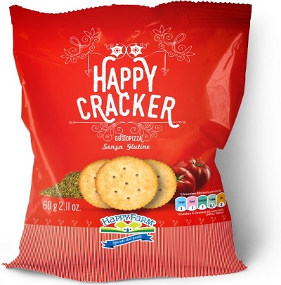 HAPPY FARM HAPPY CRACKERS GUSTO PIZZA 60 G - Farmapanda Srl