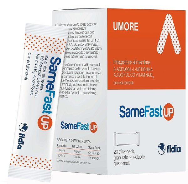 SAMEFAST UP 20 STICK PACK GRANULATO OROSOLUBILE GUSTO ANANAS - Farmapanda Srl