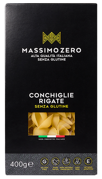 MASSIMO ZERO CONCHIGLIE RIGATE 400 G - Farmapanda Srl
