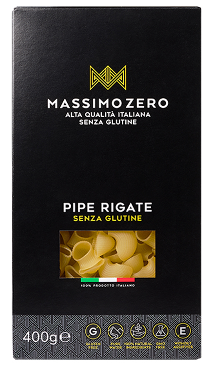MASSIMO ZERO PIPE RIGATE 400 G - Farmapanda Srl