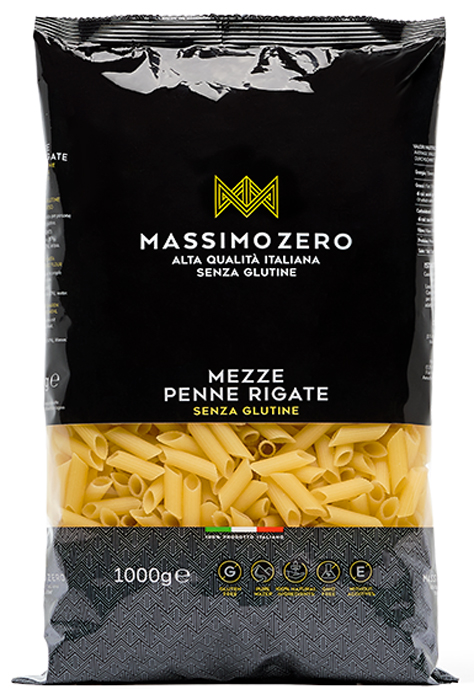 MASSIMO ZERO MEZZE PENNE RIGATE 1 KG - Farmapanda Srl