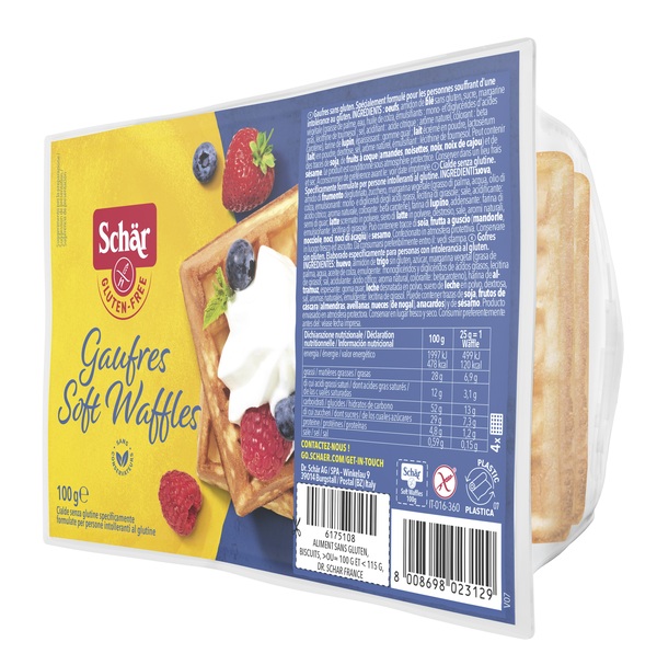 SCHAR GAUFRE SOFT WAFFLES 100 G - Farmapanda Srl