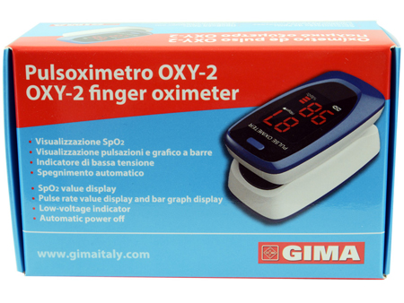 PULSOXIMETRO DA DITO OXY-2 SCHERMO LED 60X30,5X32,5MM 1 PEZZO - Farmapanda Srl