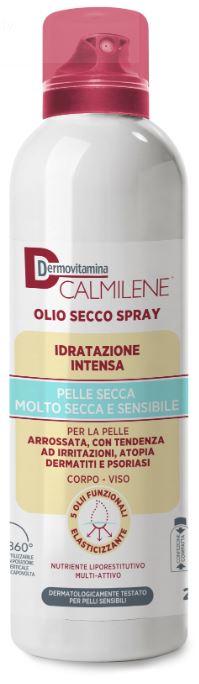 DERMOVITAMINA CALMILENE OLIO SECCO SPRAY IDRATAZIONE INTENSA PER PELLE SECCA, MOLTO SECCA E SENSIBILE 200 ML - Farmapanda Srl