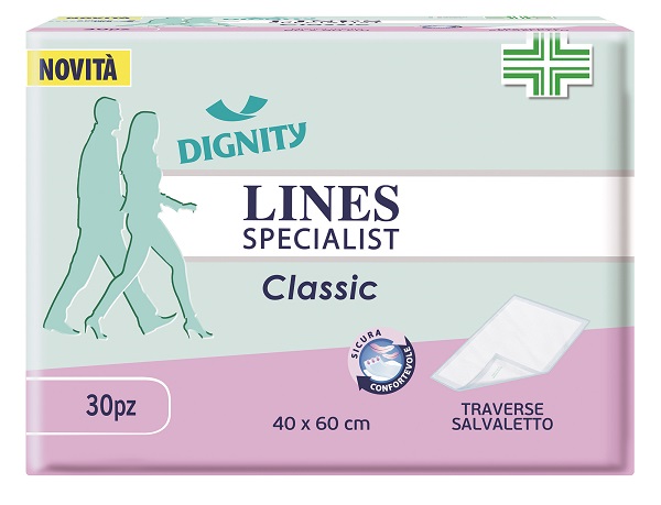 TRAVERSA PER INCONTINENZA LINES SPECIALIST CLASSIC 40X60 CM 30 PEZZI - Farmapanda Srl