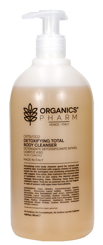 ORGANICS PHARM DETOXIFYING TOTAL BODY CLEANSER 500 ML - Farmapanda Srl