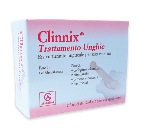 CLINNIX TRATTAMENTO UNGHIE 2 FLACONI 15 ML + 2 PENNELLI APPLICATORI - Farmapanda Srl