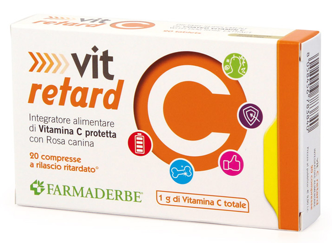 VIT C RETARD 20 COMPRESSE A RILASCIO RITARDATO - Farmapanda Srl