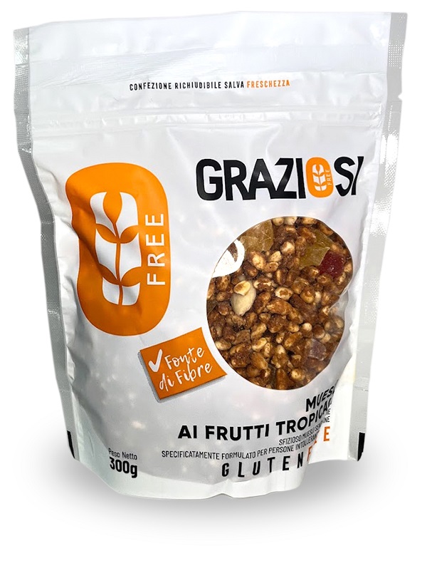 MUESLI AI FRUTTI TROPICALI 300 G - Farmapanda Srl