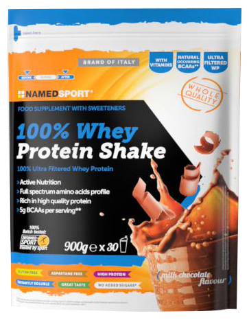 100% WHEY PROTEIN SHAKE MILK CHOCOLATE 900 G - Farmapanda Srl