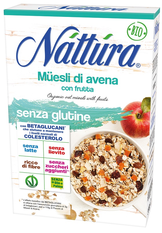 NATTURA MUESLI DI AVENA CON FRUTTA 300 G - Farmapanda Srl