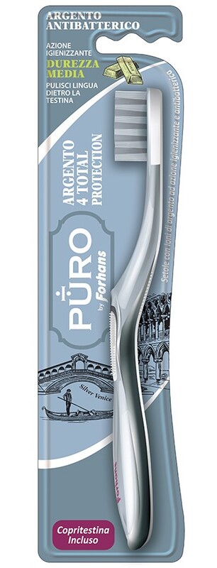 SPAZZOLINO SILVER 4 WHITE FORHANS 1 PEZZO - Farmapanda Srl