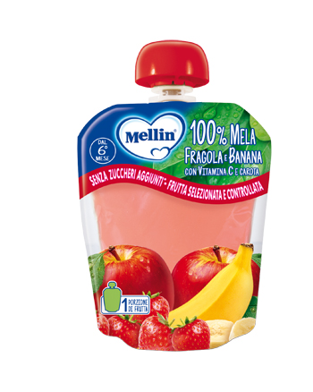 MELLIN POUCH MELA/FRAGOLA/BANANA 90 G - Farmapanda Srl